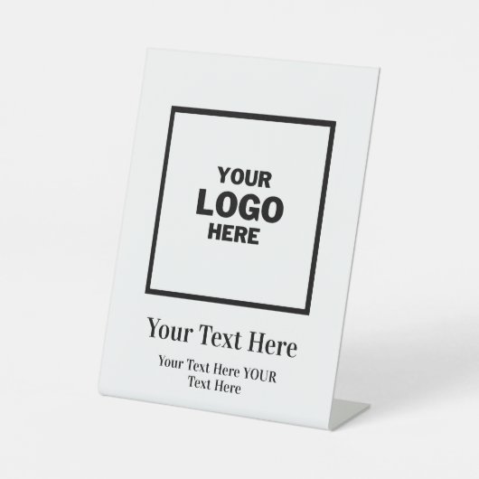 企業ロゴブランド 台座サイン (正面)