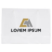 企業ロゴ入りギフトバッグ ラージペーパーバッグ (裏面)