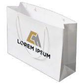 企業ロゴ入りギフトバッグ ラージペーパーバッグ (裏面アングル)
