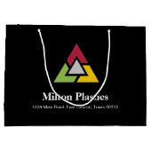 企業ロゴ入りギフトバッグ ラージペーパーバッグ (裏面)