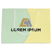 企業ロゴ入りギフトバッグ ラージペーパーバッグ (正面)