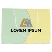 企業ロゴ入りギフトバッグ ラージペーパーバッグ (裏面)