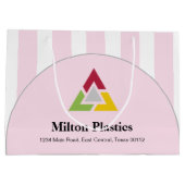 企業ロゴ入りギフトバッグ ラージペーパーバッグ (裏面)