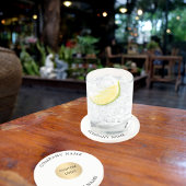 企業ロゴ文字スローガン コースター