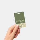 企業ロゴ訪問者バッジ バッジ (手持ち)