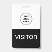 企業ロゴ訪問者 バッジ (正面)