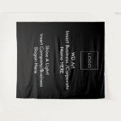 企業ロゴ イベント タペストリー バナー (正面(横))