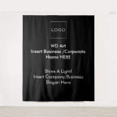 企業ロゴ イベント タペストリー バナー (正面)