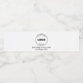 企業ロゴ オフィス スタッフを追加 ペットボトルラベル (シングルラベル)