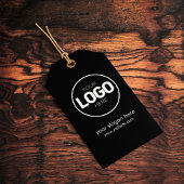 企業ロゴ - グレーとブラックの価格タグ ギフトタグ