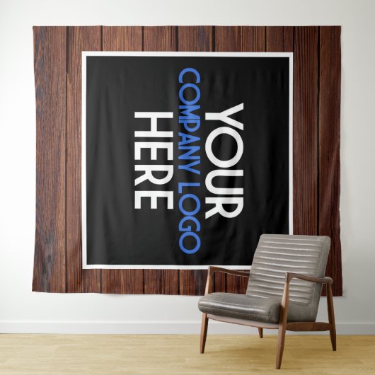 企業ロゴ トレードショー 背景 木製 タペストリー (インサイチュ(横))