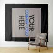 企業ロゴ トレードショー 背景 黒 タペストリー (インサイチュ(横))