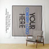 企業ロゴ ビジネス トレード ショー 白い背景 タペストリー (インサイチュ(横))