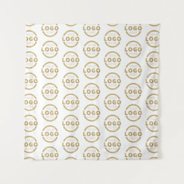 企業ロゴ ビジネス ビデオ会議 背景 タペストリー