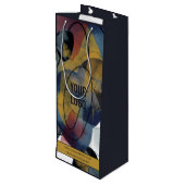 企業ロゴ ビジネス ブランド アブストラクト ワインギフトバッグ (裏面アングル)