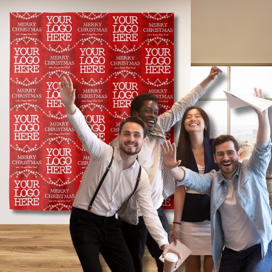 [企業ロゴ] メリークリスマス＆ハッピーニューイヤー タペストリー