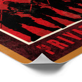 企業主義プリント ポスター (角)