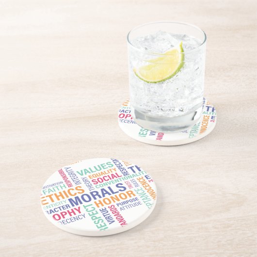 「企業倫理」 コースター (側面)