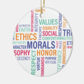 「企業倫理」 セラミックオーナメント (左)