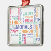 「企業倫理」 メタルオーナメント (左)