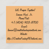 企業友好 スクエア名刺 (裏面)