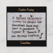 企業友好 スクエア名刺 (正面)