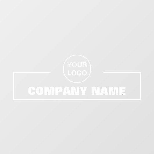 企業名とロゴ ウィンドウサイン (シート)