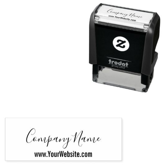 企業名スクリプトWebサイト文字テンプレート セルフインキングスタンプ (インサイチュ)