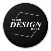 企業名デザイン独自 セラミックノブ (正面)