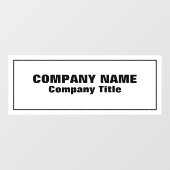 企業名 ウィンドウサイン (シート)