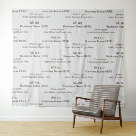 企業名、スローガン ブランディング イベント、トレードショー タペストリー