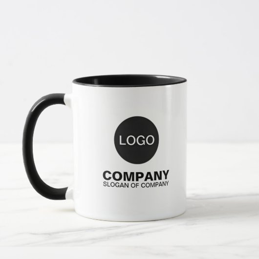 企業名、スローガン&ロゴ | オーダーメイドブランド マグカップ (左)