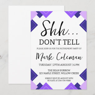 企業向けサプライズ退職パーティーの招待状 招待状