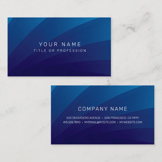 米スタンダード 8.89cm x 5.08cm名刺 (正面/裏面)