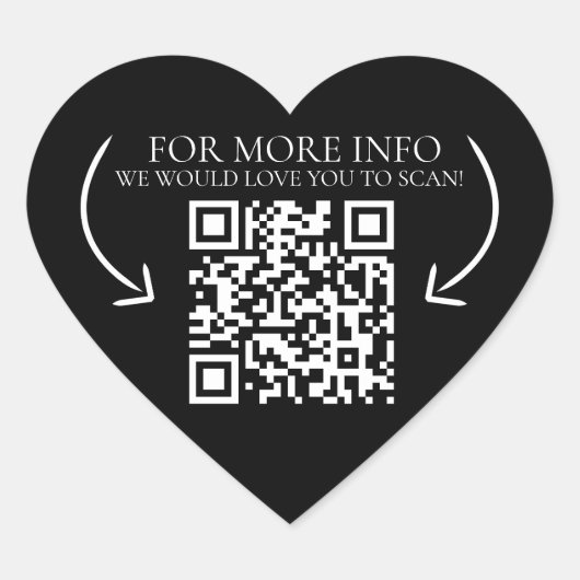 企業情報WebサイトマーケティングQRコード ハートシール (正面)