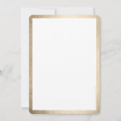 企業感謝ディナーモダンビジネス金ゴールド 招待状 (裏面)