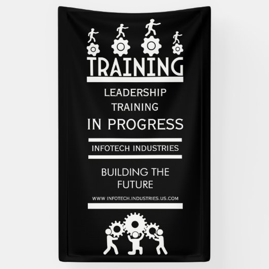 企業研修イベント 横断幕 (縦)