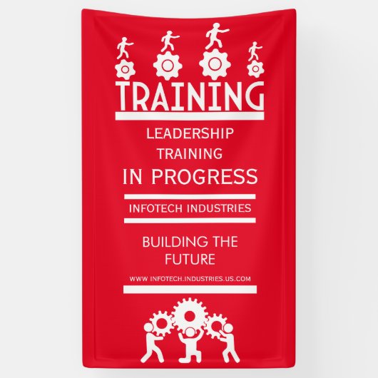 企業研修イベント 横断幕 (縦)