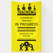 企業研修イベント 横断幕 (縦)