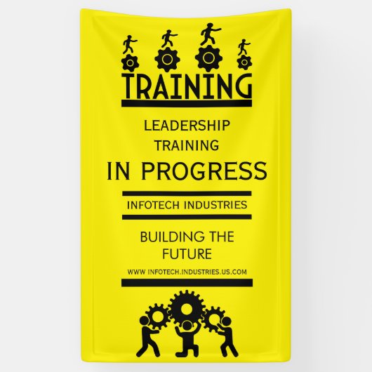 企業研修イベント 横断幕 (縦)