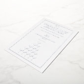 企業賞味シャンパンタワービジネス 箔招待状 (回転した状態)