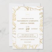 企業 会社 事業 イベント パーティー 招待状 (正面)