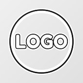 企業・法人向けカスタムビジネスロゴストア ウィンドウサイン (シート)