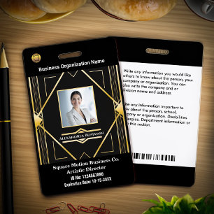 企業 社員 写真 ロゴ バーコード ID バッジ