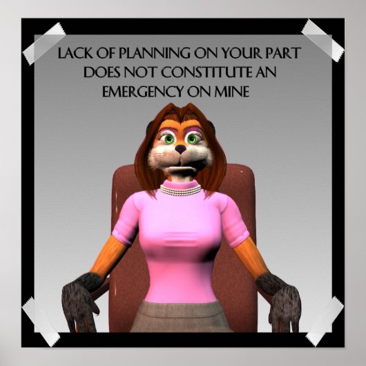 企画ポスターの欠如 ポスター (正面)