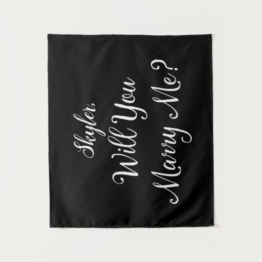 企画書名白黒私と結婚してくれる？ タペストリー (正面)