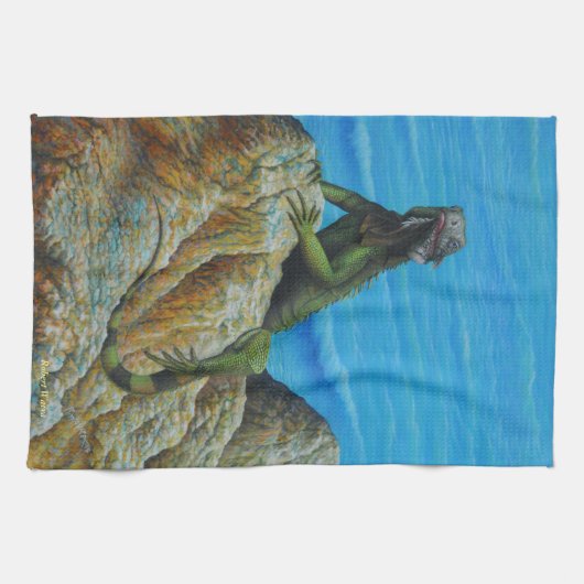 伊グアナ キッチンタオル (横)