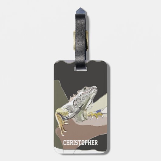 伊グアナ ラゲッジタグ (裏面縦)