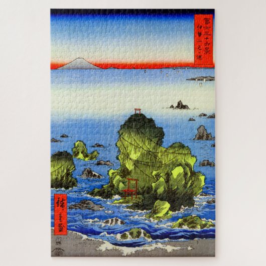 伊勢二見ヶ浦 富士三十六景 ジグソーパズル (縦)