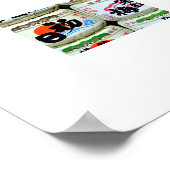 伊勢神宮の酒樽:日本 ポスター (角)